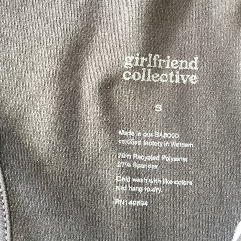 Girlfriend Collective Gray Sports Bra - Picture 5 of 5